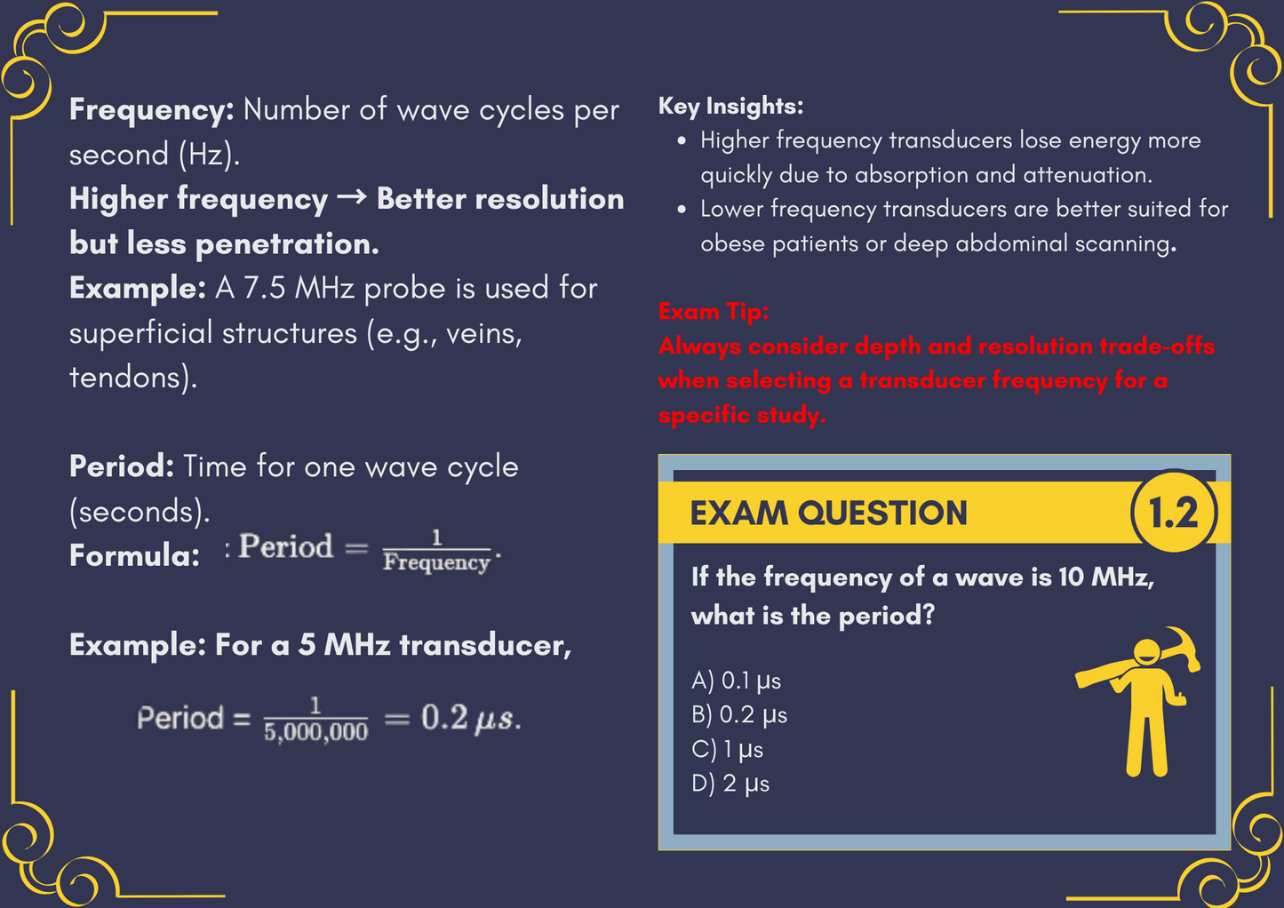 Ultrasound Physics Flashcards | Sonography Student Success Kit | ARDMS SPI  Prep Essentials